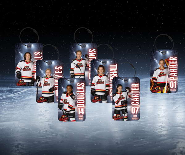 Personalized Team Hockey Bag Tag 15+ Tags