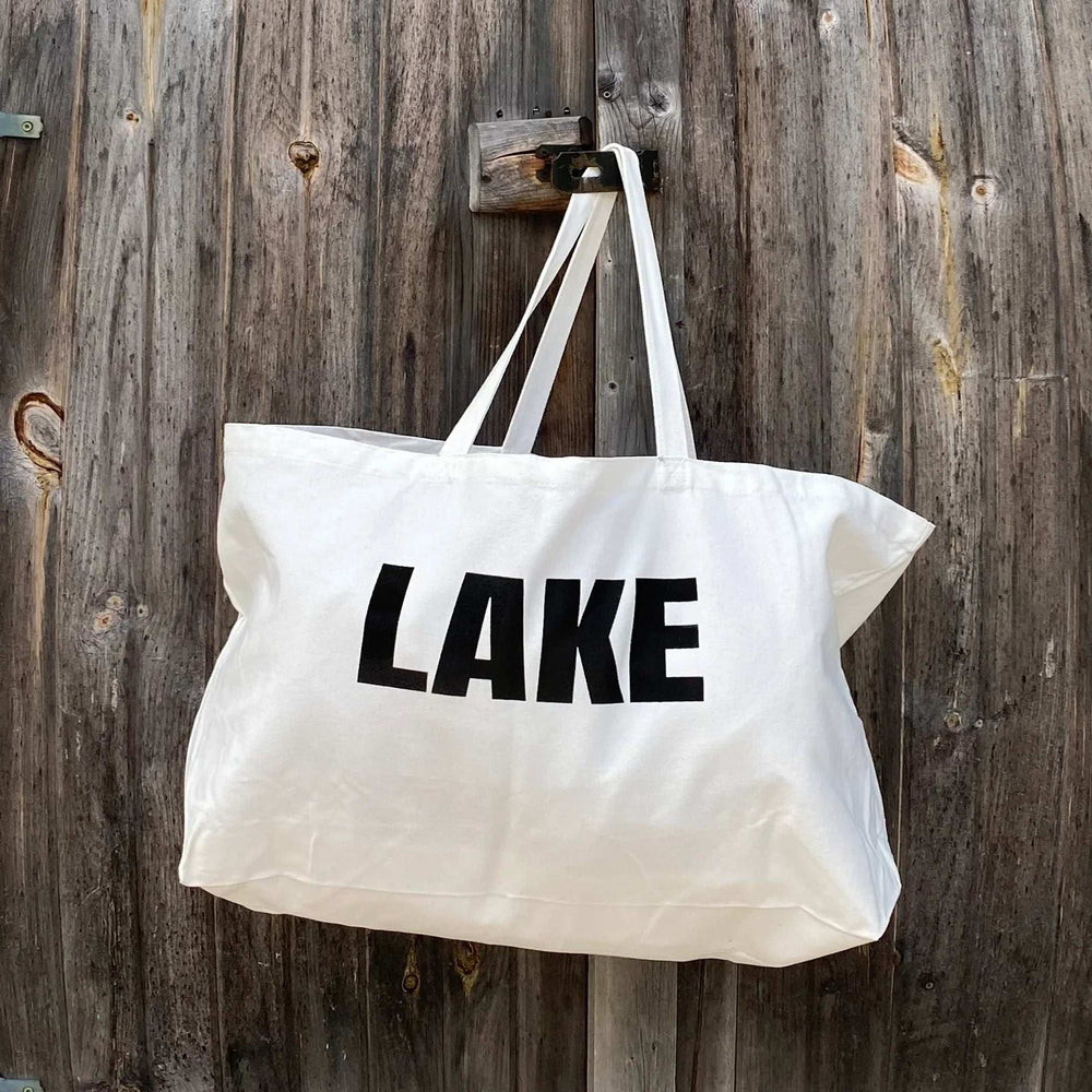 Adventure Cotton Canvas Tote - LAKE - ByDesignCanada