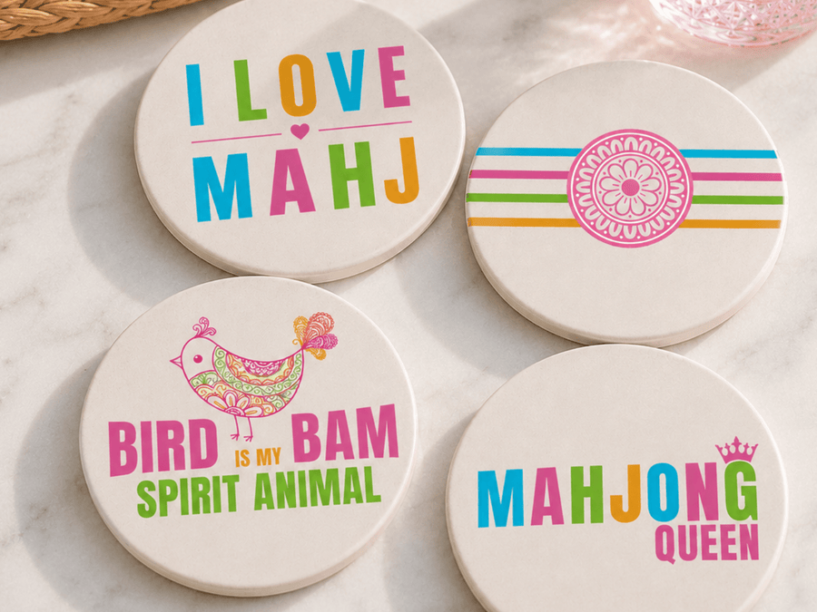 Mahjong Coasters (Set of 4)