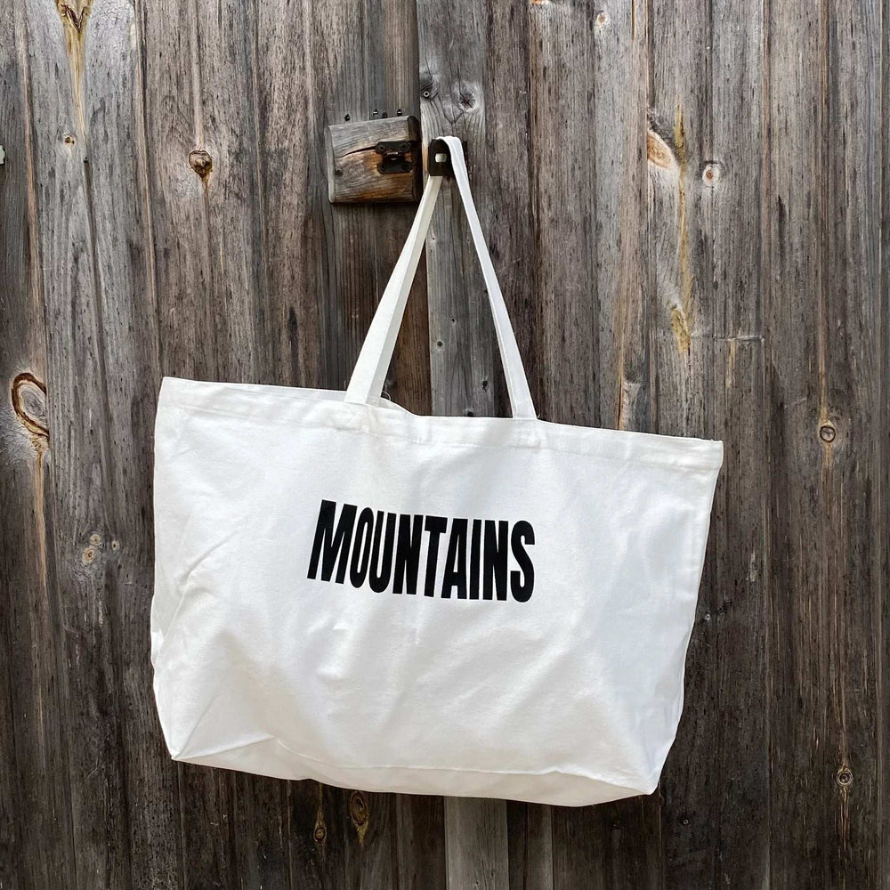 Adventure Cotton Canvas Tote - MOUNTAINS - ByDesignCanada