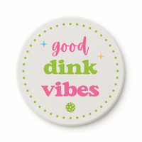 Pickleball Round Ceramic Coasters (set of 4) - ByDesignCanada