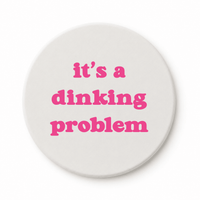 Pickleball Round Ceramic Coasters (set of 4) - ByDesignCanada