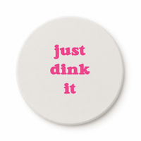 Pickleball Round Ceramic Coasters (set of 4) - ByDesignCanada