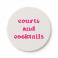 Pickleball Round Ceramic Coasters (set of 4) - ByDesignCanada