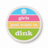 Pickleball Round Ceramic Coasters (set of 4) - ByDesignCanada